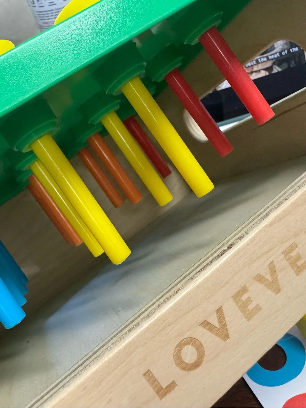 Match & Tap Hammer Box - Colorful Kids Peg Game